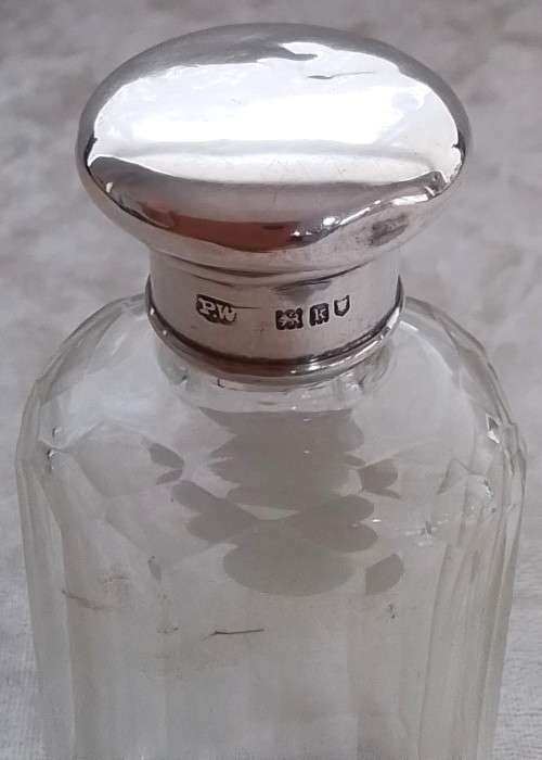London  1905  Silver Top Bottle