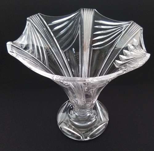 Stuart  Crystal  Octagonal Vase