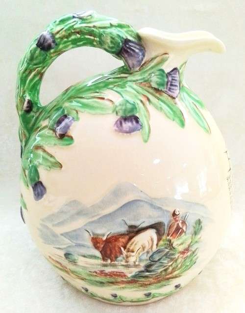 Crown Devon  Fieldings  Jug  -  Auld Lang Syne