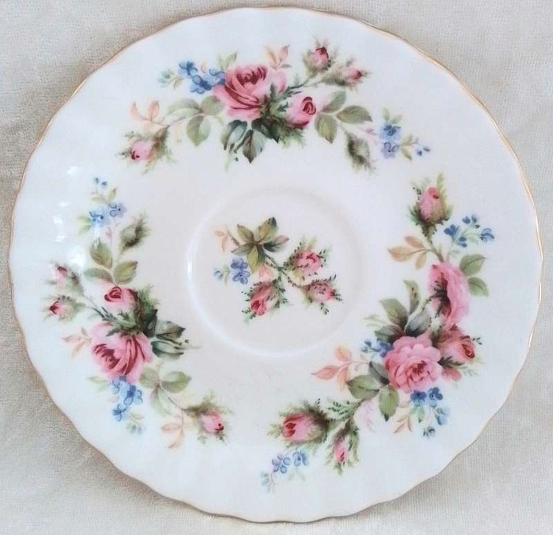 Royal  Albert  -  Moss Rose  -  Saucer  for  Coffee  Cup