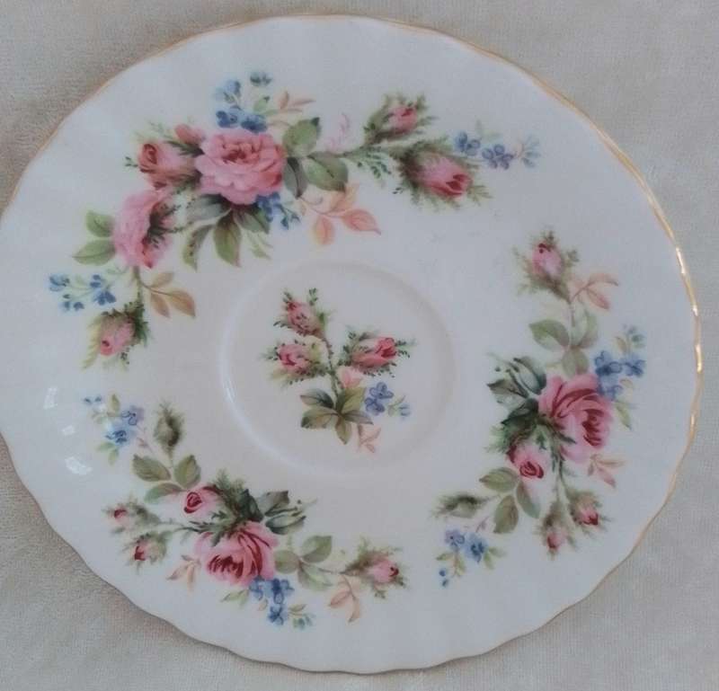 Royal  Albert  -  Moss Rose  -  Saucer  for  Coffee  Cup