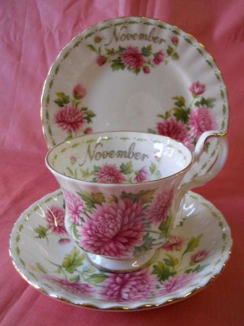 Royal Albert ' Flower of the month ' Trio
