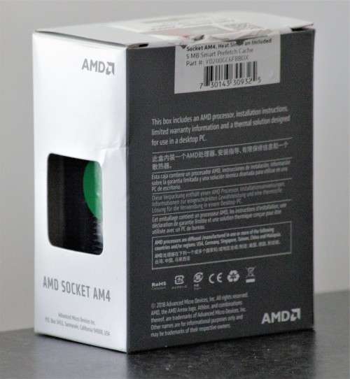 AMD Athlon 200ge 2-core 4-thread with Radeon Vega 3 graphics