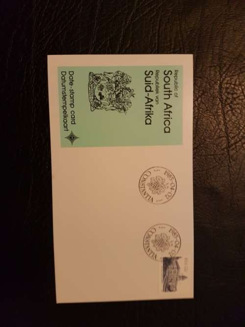 South African Date-Stamp Card - Constantia