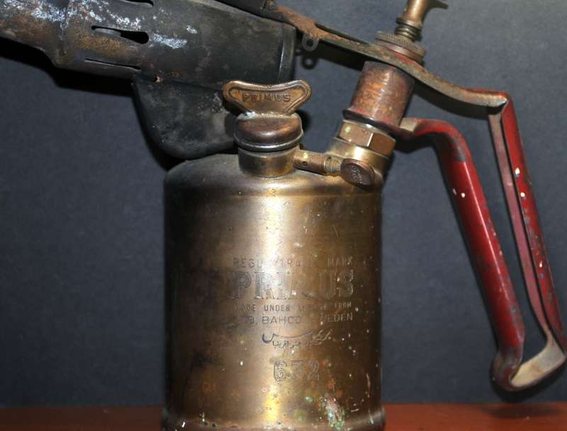 PRIMUS Number 632 Vintage Old School Swedish Brass Blow Torch Lamp