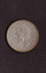 FIBRE : 1939 Sixpence (6d) of the Union of South Africa (RARE date) - as per scan