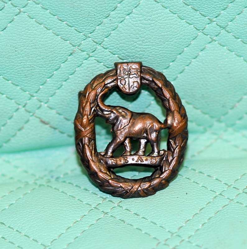 WWII SA Native Military Corps (NEAS) Cap Badge no pin