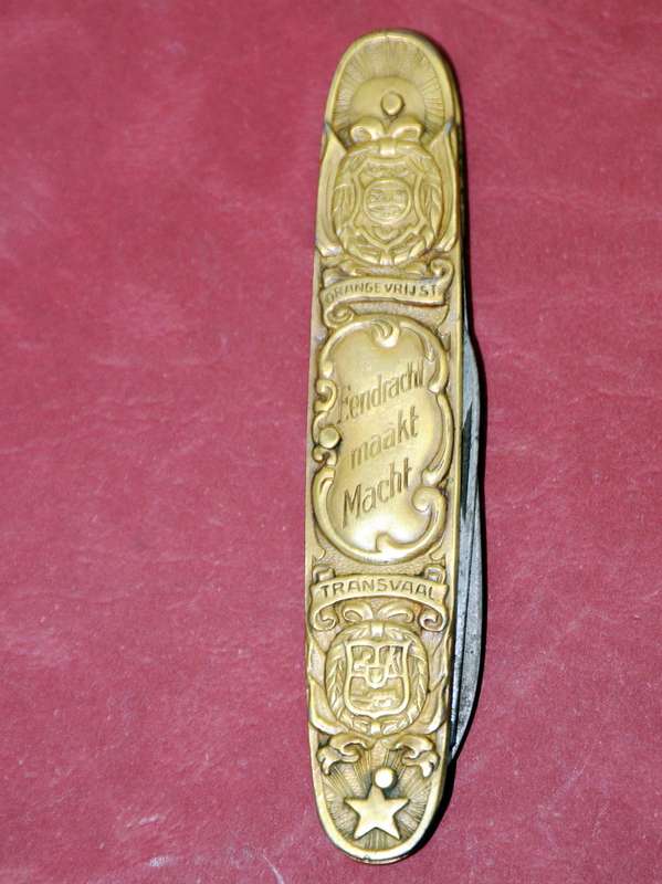 Paul Kruger & Christiaan de Wet Eendracht Maakt Macht Pocket Knife (Solingen Germany)