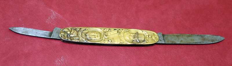 Paul Kruger & Christiaan de Wet Eendracht Maakt Macht Pocket Knife (Solingen Germany)