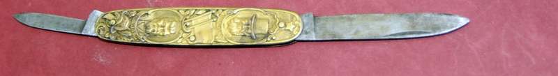Paul Kruger & Christiaan de Wet Eendracht Maakt Macht Pocket Knife (Solingen Germany)