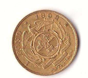 1892 Single Shaft  - 1 Pond Zuid Afrikaansche Republiek