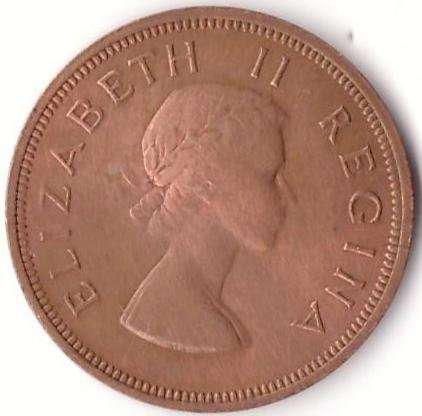 SUID-AFRIKA · 1958 · SOUTH AFRICA 1D - as per scan