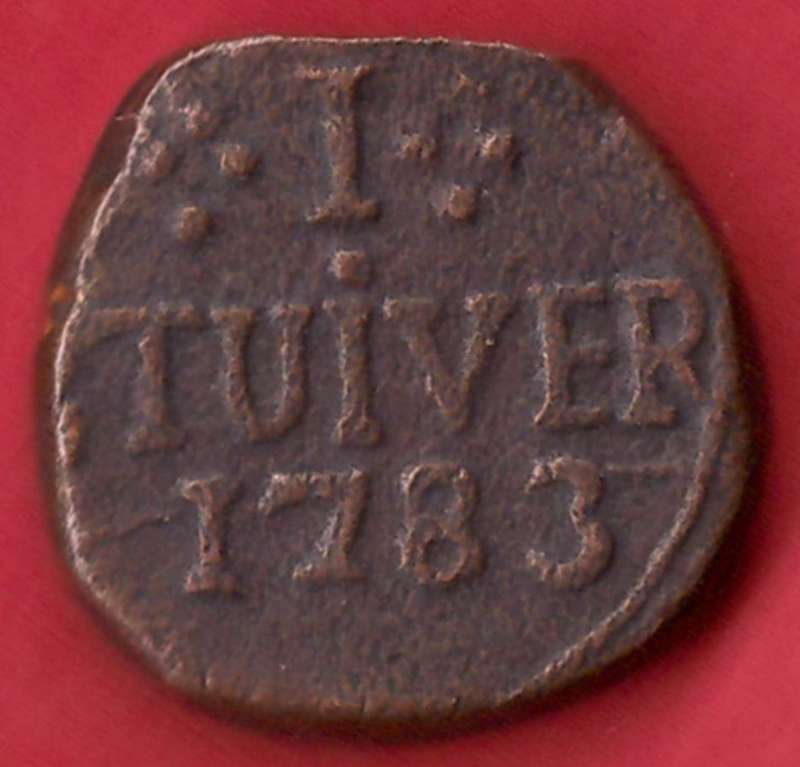 Van Riebeeck Coffee replica 1 Tuiver 1783 - as per scan