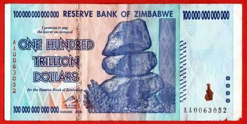 Zimbabwe's trillion-dollar note: from worthless paper to hot investment - as per scan