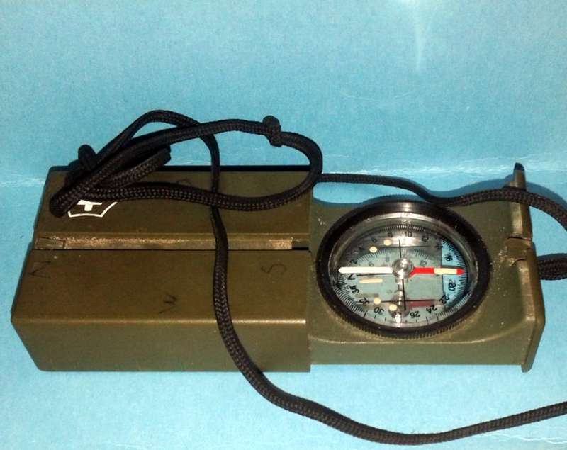 Vintage Recta Type DP2 Swiss Army Compass Mirror
