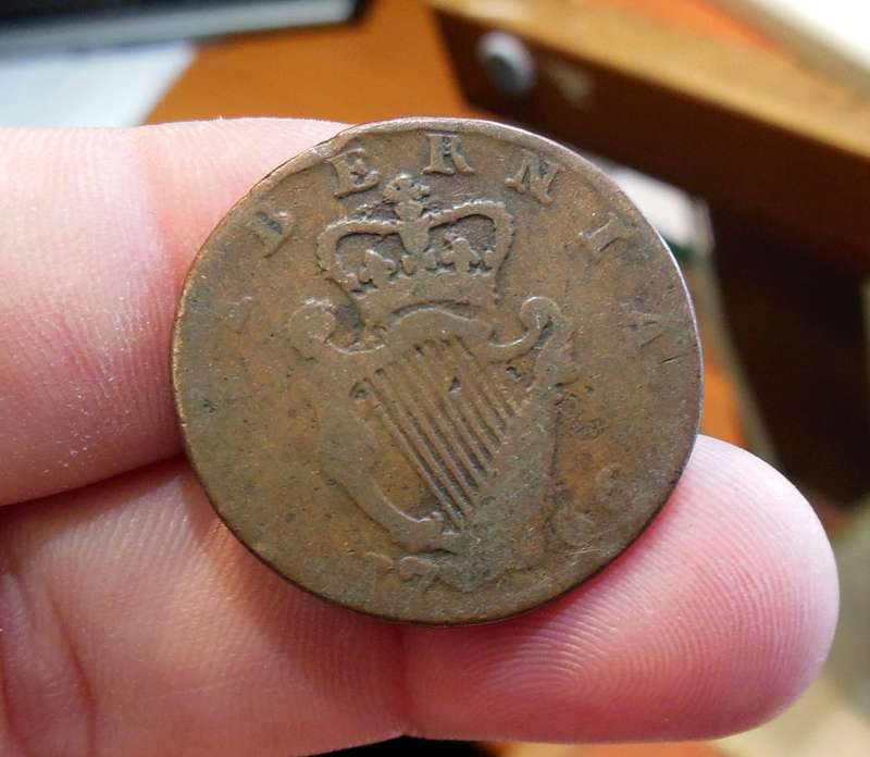 *CRAZY R1 START* Ireland Half Penny 1766 - King George III