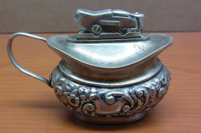 *CRAZY R1 START* Vintage Silver plated table-top lighter - Mosda Period Series, England