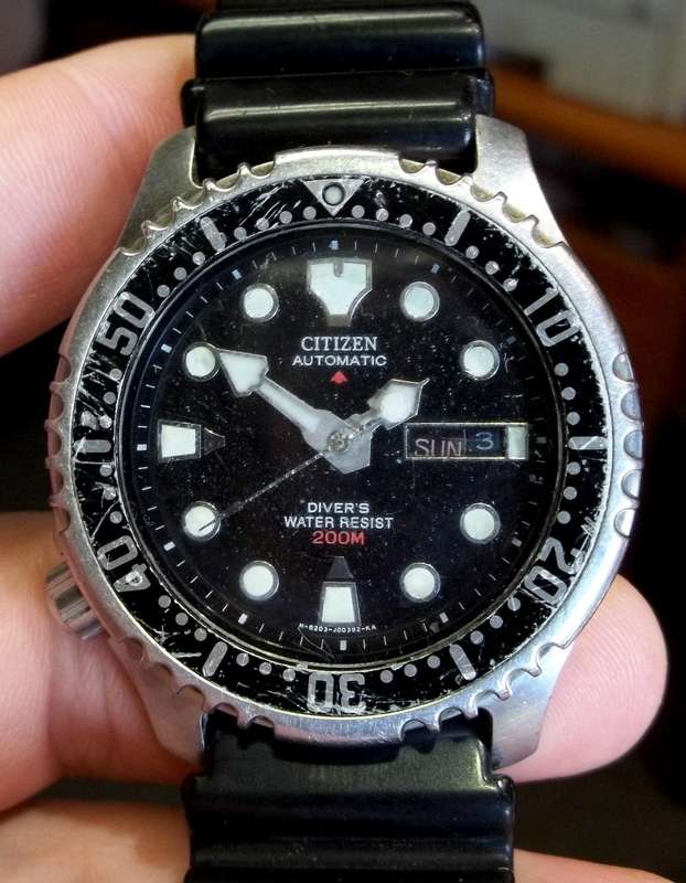 *CRAZY R1 START* CITIZEN Promaster automatic Diver's watch - 21 Jewels, day/date with original strap