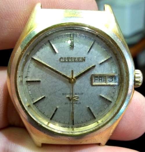 *CRAZY R1 START* CITIZEN Seven Star V2 25 Jewels automatic men's watch - For Restoration/Parts
