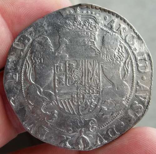 *CRAZY R1 START* Spanish Netherlands 1 Ducaton 1662 - Felipe IV - 94% Silver