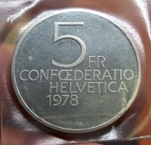 *CRAZY R1 START* Switzerland 5 Francs 1978 - Henry Dunant Commemorative