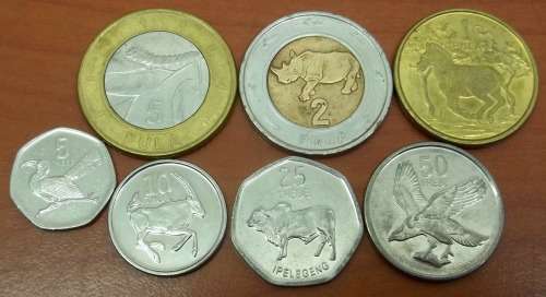 *CRAZY R1 START* Botswana - Full set of coins from 2010's - bid per coin