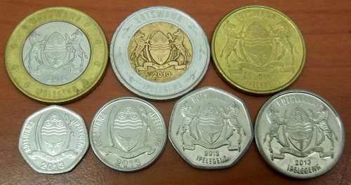 *CRAZY R1 START* Botswana - Full set of coins from 2010's - bid per coin