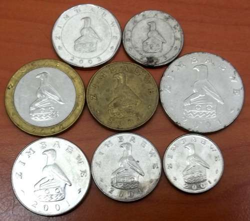 *CRAZY R1 START* Zimbabwe - Set of coins from early 2000's - bid per coin