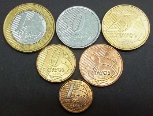 *CRAZY R1 START* Brazil - Full set of modern coins - bid per coin