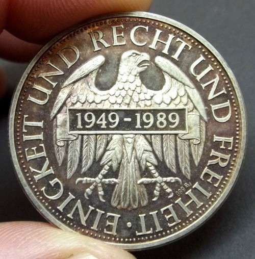 *CRAZY R1 START* 20g of Fine Silver - West Germany 40yrs medallion