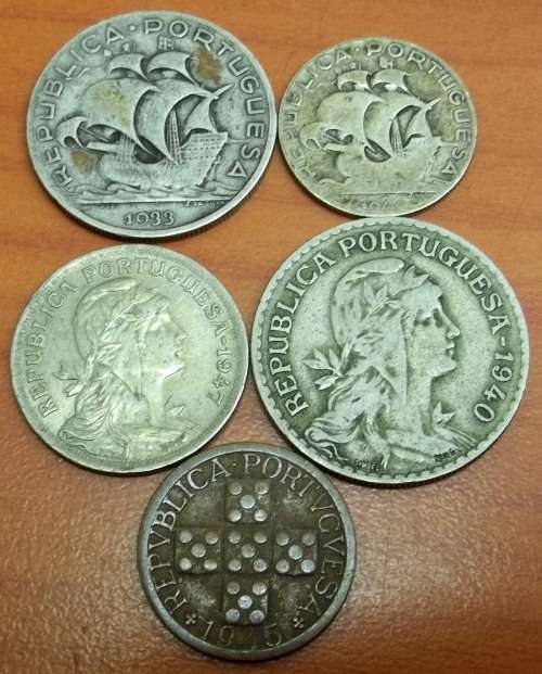 *CRAZY R1 START* Portugal - Set of 5 coins from the 1930/40's