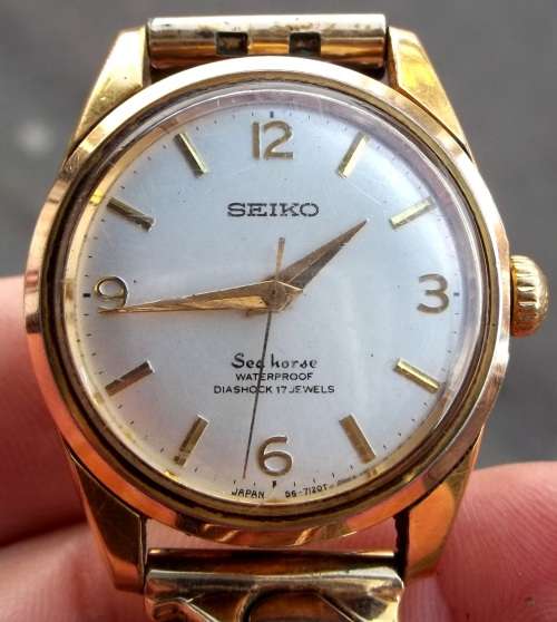 *CRAZY R1 START* 1970's SEIKO Sea Horse, Diashock 17 Jewel gents watch