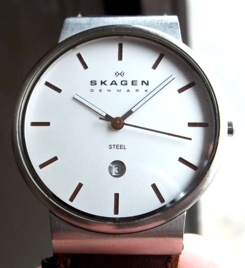 *CRAZY R1 START* SKAGEN Denmark Steel gents quartz watch