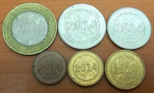 *CRAZY R1 START* Zimbabwe - Full set of Bond coins - 5 sets available