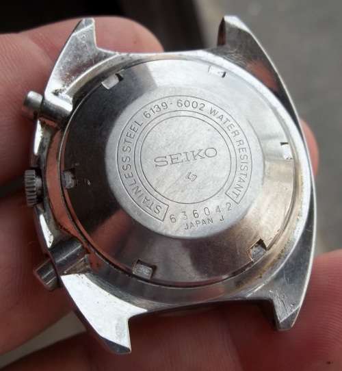 *CRAZY R1 START* SEIKO Chronograph day/date (6139) men's watch - For Restoration/Parts