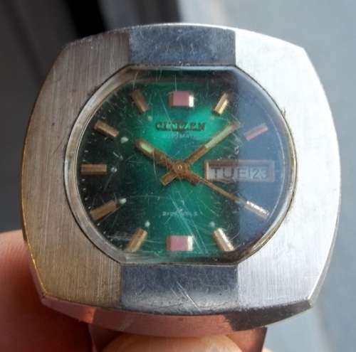 *CRAZY R1 START* CITIZEN Automatic Day/Date men's watch - For Restoration/Parts