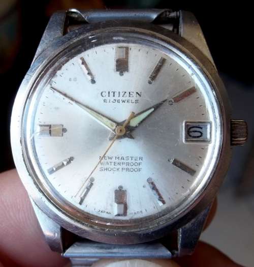 *CRAZY R1 START* CITIZEN NewMaster 21 Jewels manual-wind men's watch - Partly Working