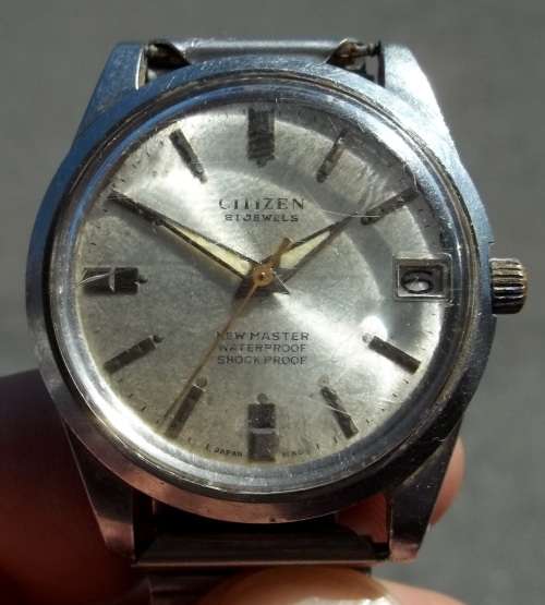 *CRAZY R1 START* CITIZEN NewMaster 21 Jewels manual-wind men's watch - Partly Working