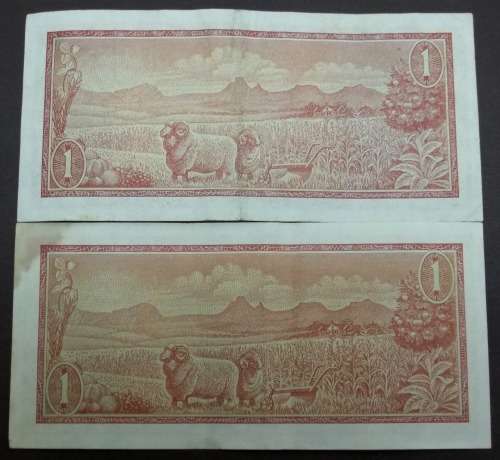 *CRAZY R1 START* SA 1 Rand early 1970's Eng/Afr set - 2 sets available