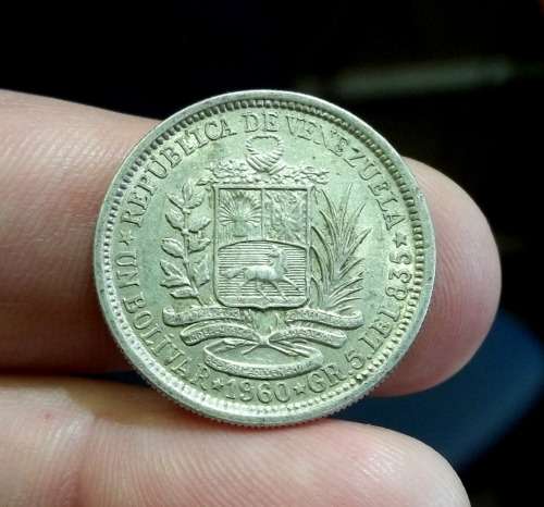 *CRAZY R1 START* Venezuela 1 Bolivar 1960 - Beautiful Detail