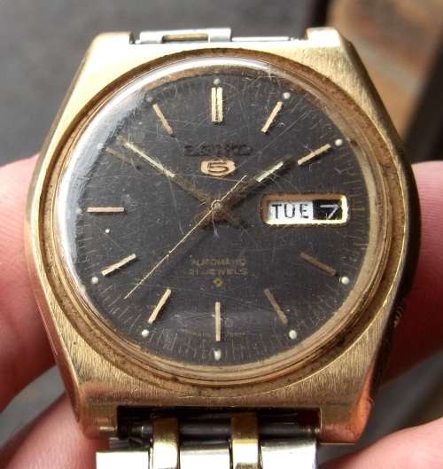 *CRAZY R1 START* 1970's SEIKO 5 automatic 21 Jewels(6119) gents watch