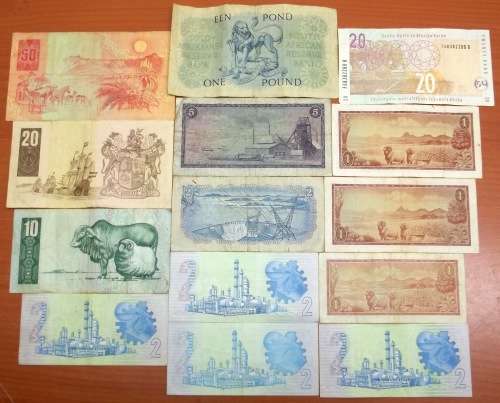 *CRAZY R1 START* R120 worth of old SA bank notes