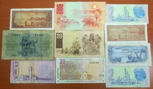 *CRAZY R1 START* 105 Rand worth of old SA notes