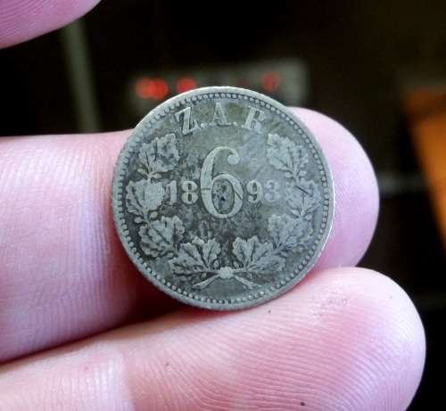 *CRAZY R1 START* ZAR 6 Pence 1893