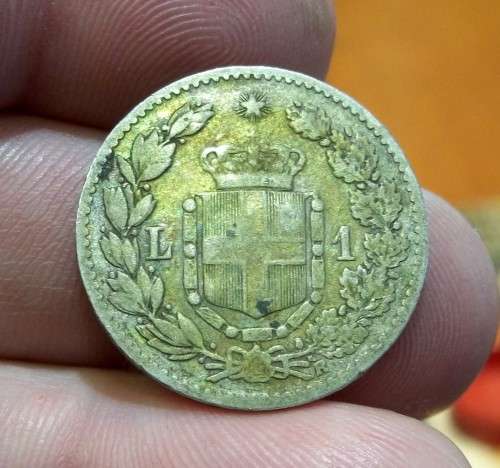 *CRAZY R1 START* Italy 1 Lira 1899 - R46 worth of Silver