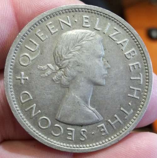 *CRAZY R1 START* Southern Rhodesia 5 Shillings Crown 1953