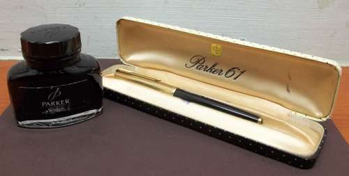 *CRAZY R1 START* PARKER 61 fountain pen in box with ink
