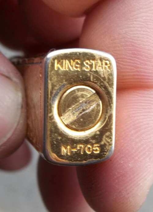 *CRAZY R1 START* Vintage KingStar gold-plated lighter - for restoration