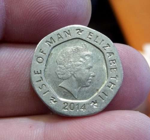 *CRAZY R1 START* Isle of Man 20 Pence 2014 - Castle Rushen Clock