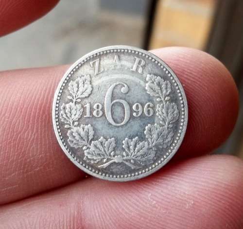 *CRAZY R1 START* ZAR 6 Pence 1896 - R28 worth of Silver